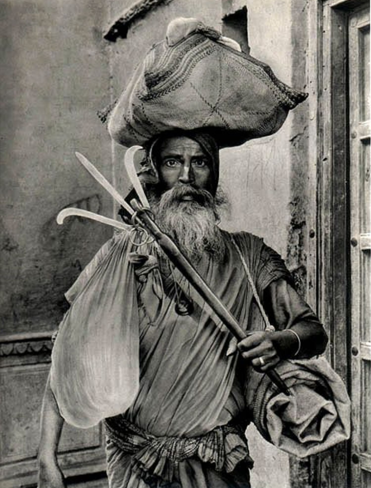 «Sadhu with the Shiva trident», Pushkar, circa 1895