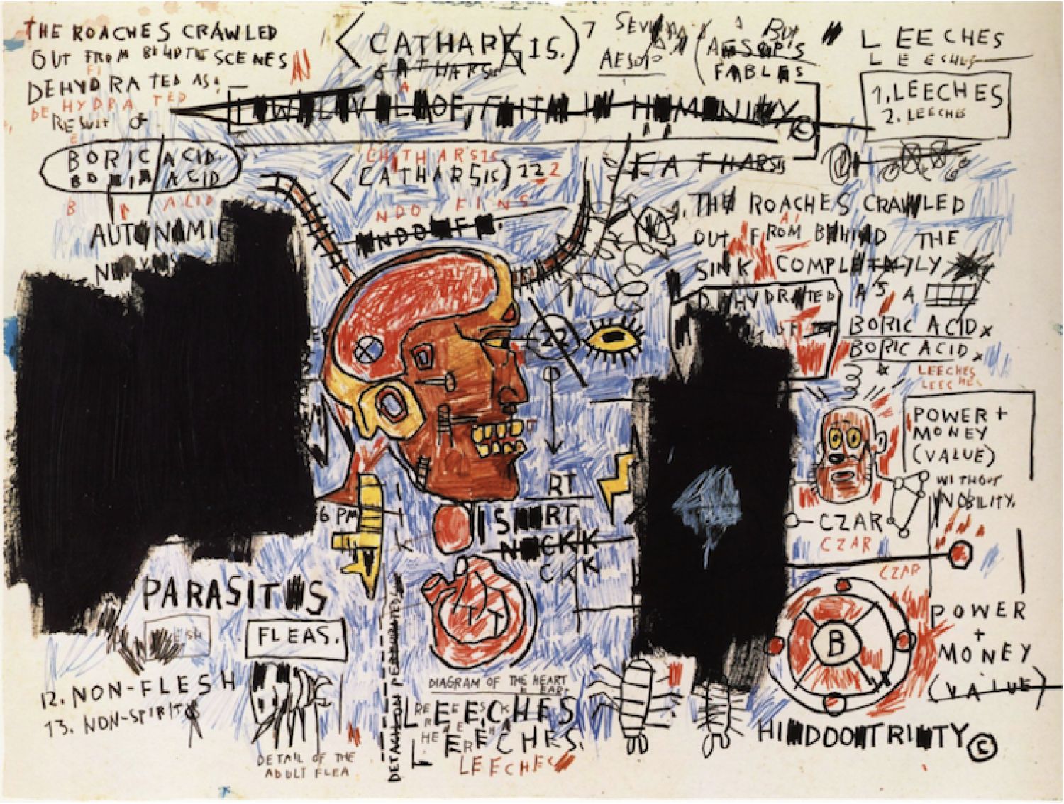 Basquiat, «Leeches», 1983