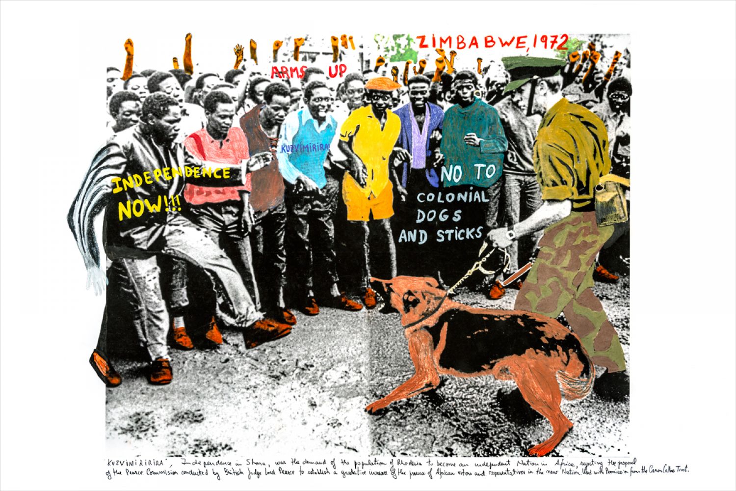 «Zimbabué, 1972». Da série «1968: El fuego de las ideas». Fotografia de arquivo a preto e branco. Fotografia com permissão da Cannon Collins Trust, Harare.