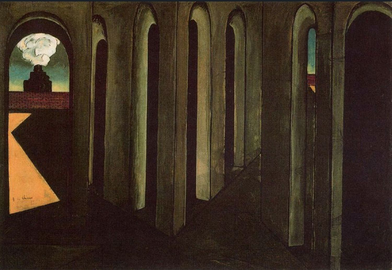 Giorgio de Chirico, «The Anxious Journey», 1913