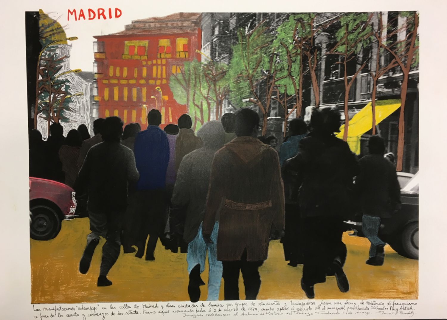 «Madrid, Resistance to Franco (running in Madrid)». Fotografia: Archivo de Historia del Trabajo, Fundación 1 de Mayo, Madrid.
