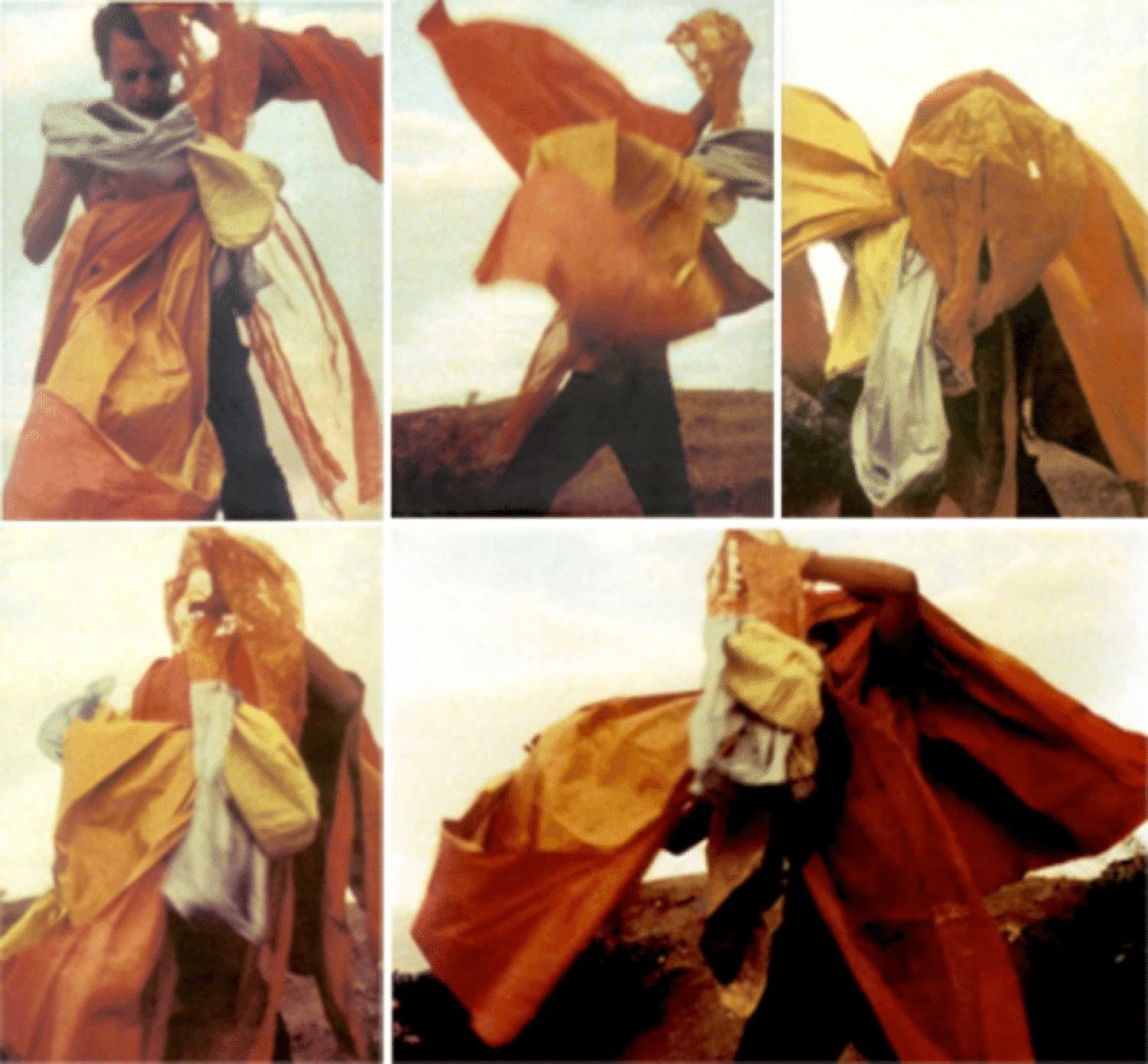 Hélio Oiticica, «Parangolé P4 Capa n.º 1», 1964 (stills do filme HO de Ivan Cardoso, 1979)