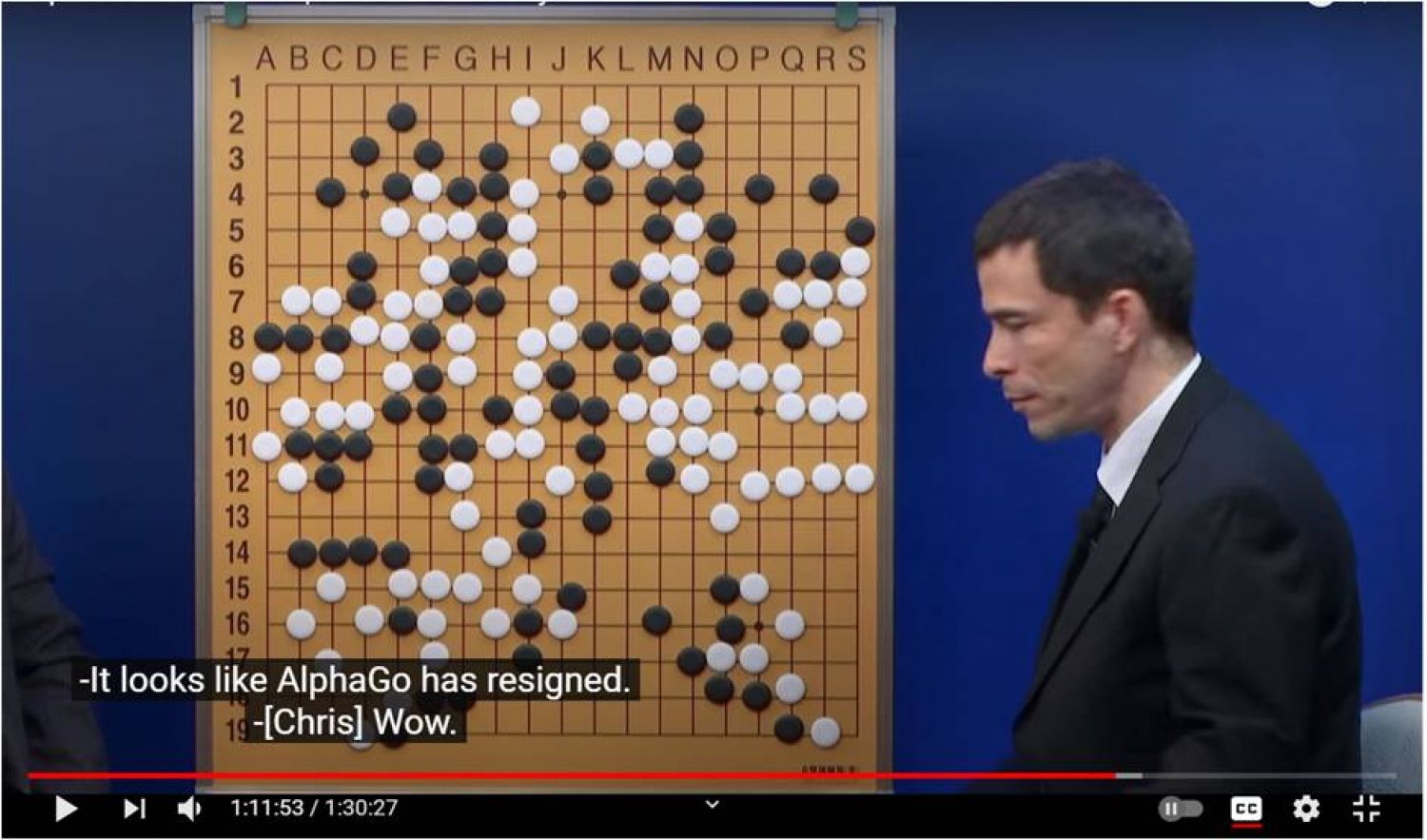 Still of AlphaGo documentary