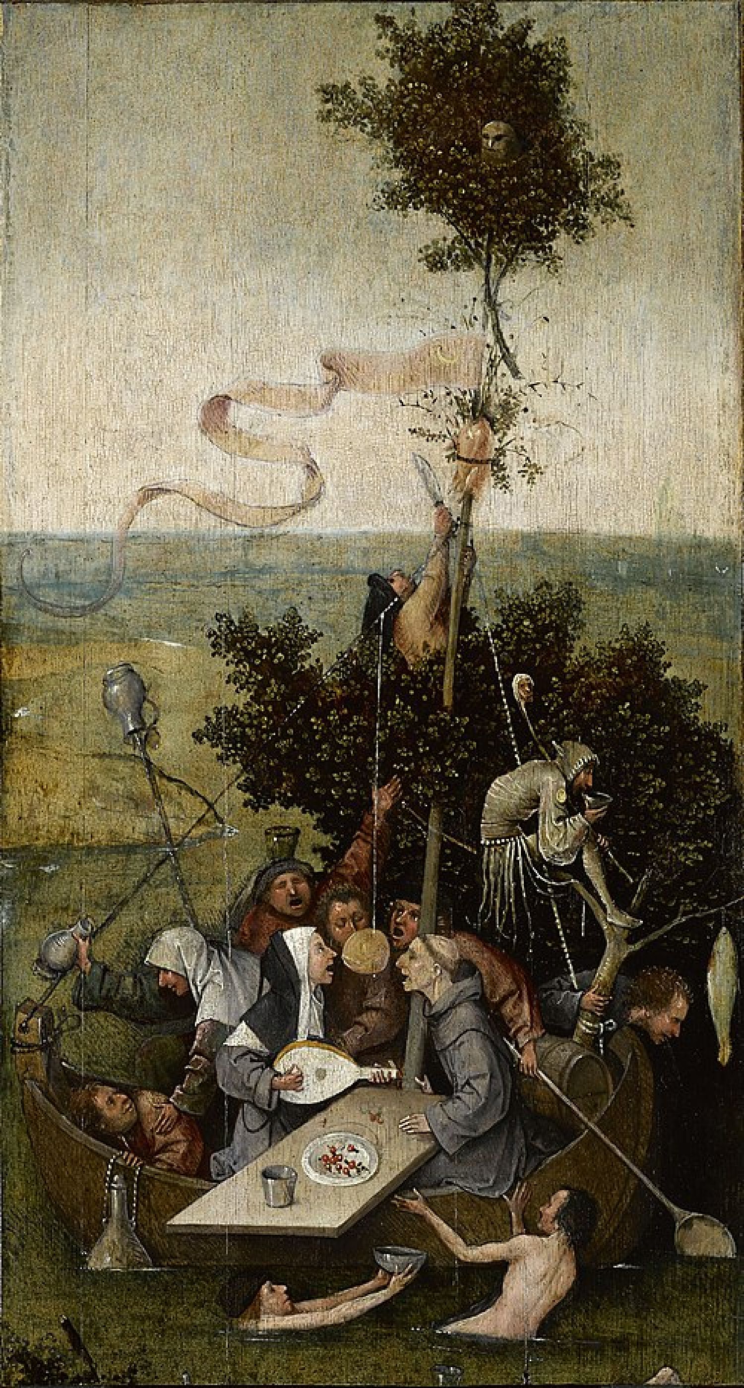 Hieronymus Bosch, «A Nave dos Loucos», 1490–1500